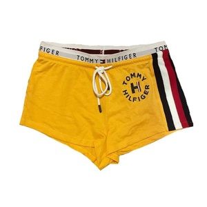 Tommy Hilifiger yellow sweat shorts